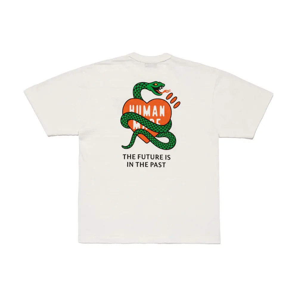 Хлопковая футболка HUMAN MADE, белый
Хлопковая футболка HUMAN MADE, белый