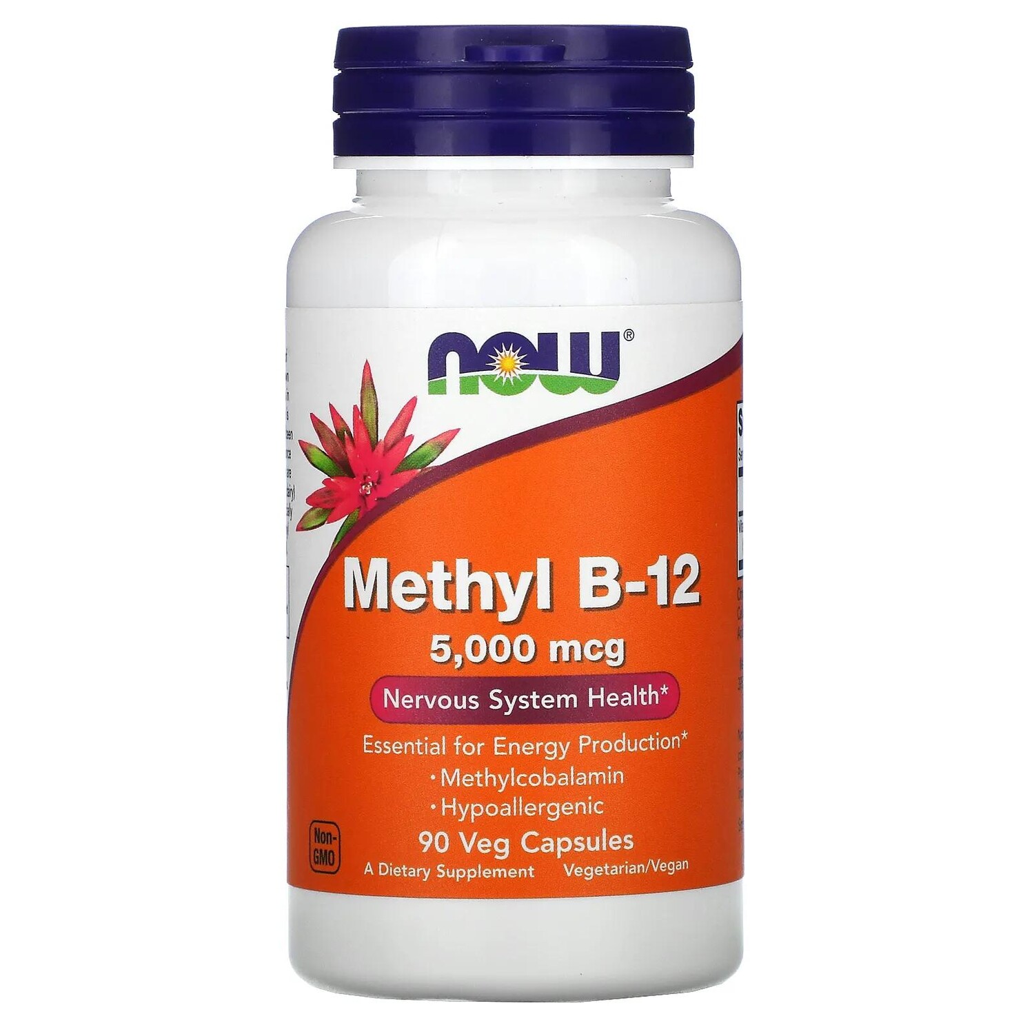 Now Foods Methyl B-12 5,000 mcg 90 Veg Capsules
Now Foods Methyl B-12 5,000 mcg 90 Veg Capsules