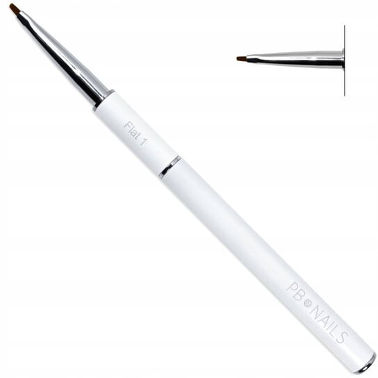 Кисть для дизайна ногтей, плоская кисть One Stroke № 1 PB Nails
Кисть для дизайна ногтей, плоская кисть One Stroke № 1 PB Nails