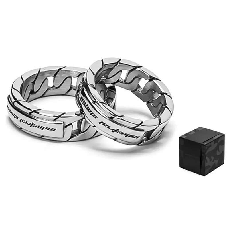 Нержавеющая сталь кольцо Unisex BABAMA, 52+58Mm - A Pair
Нержавеющая сталь кольцо Unisex BABAMA, 52+58Mm - A Pair