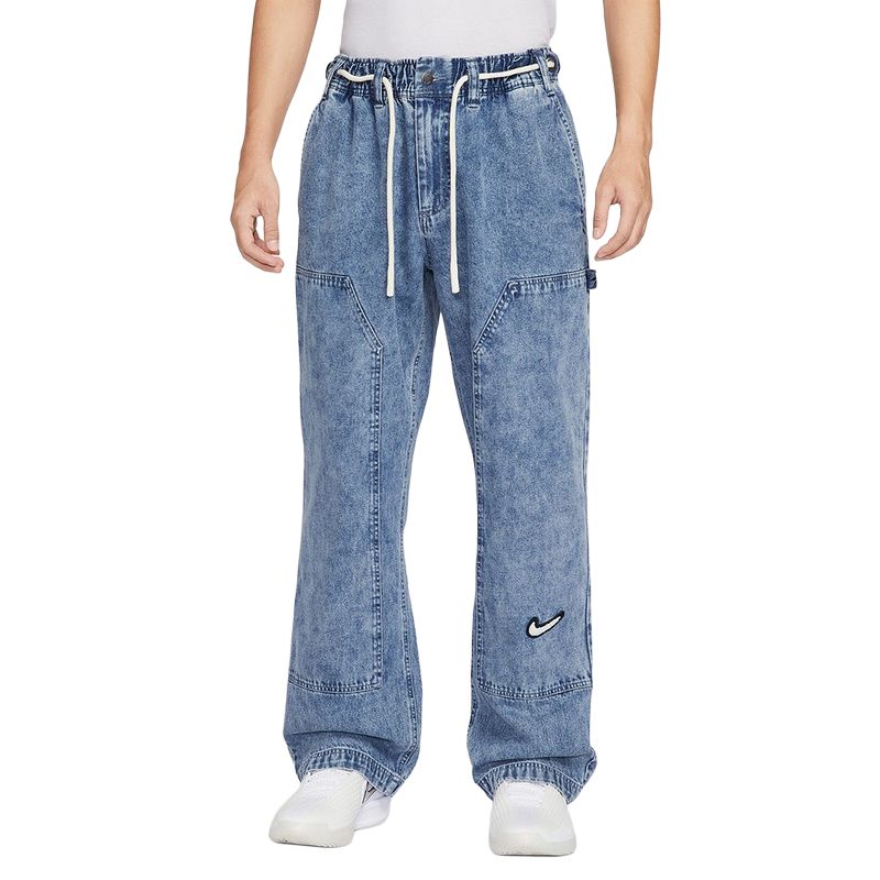 Nike Мужские джинсы, синие, прямого кроя
Nike Мужские джинсы, синие, прямого кроя