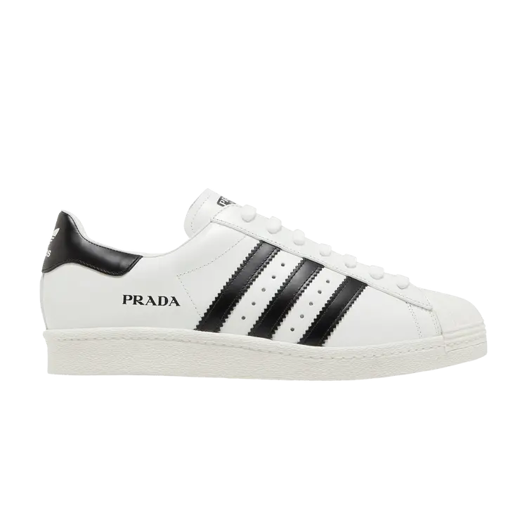 Кроссовки adidas Prada x Superstar 'White Black', белый
Кроссовки adidas Prada x Superstar 'White Black', белый