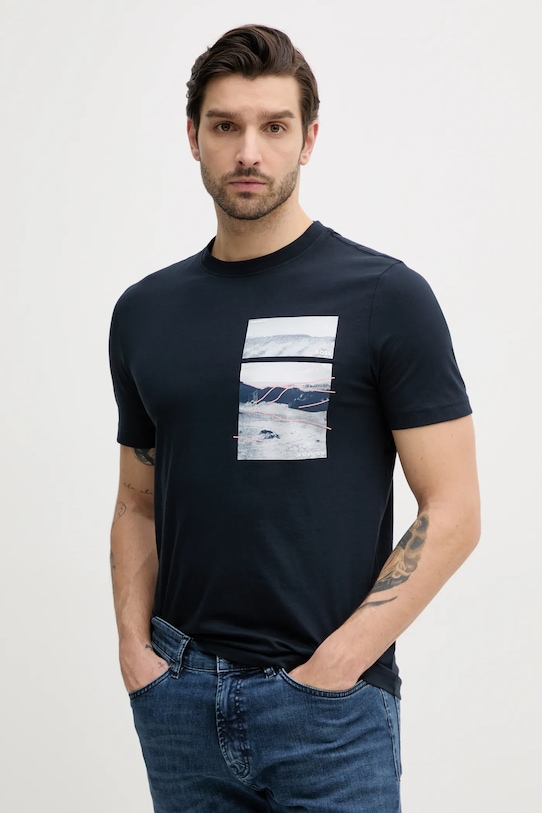 Хлопковая футболка Boss Orange, темно-синий
Хлопковая футболка Boss Orange, темно-синий