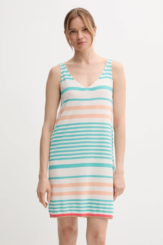 Хлопковое платье United Colors Of Benetton, бирюзовый
Хлопковое платье United Colors Of Benetton, бирюзовый