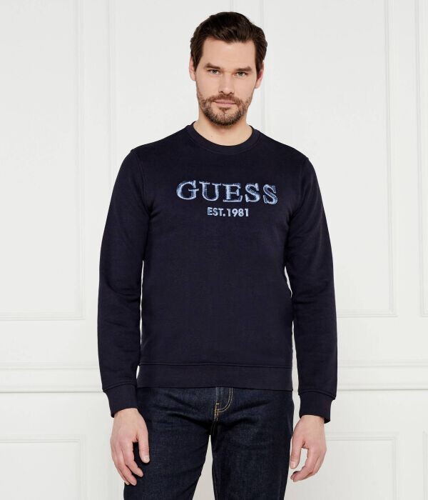 Толстовка мужская Guess Jeans Slim Fit с логотипом, синий
Толстовка мужская Guess Jeans Slim Fit с логотипом, синий