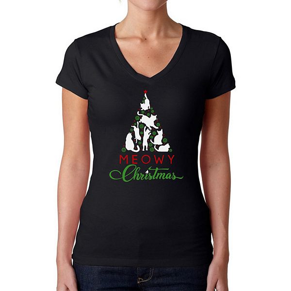 Футболка с V-вырезом Meowy christmas tree La Pop Art
Футболка с V-вырезом Meowy christmas tree La Pop Art