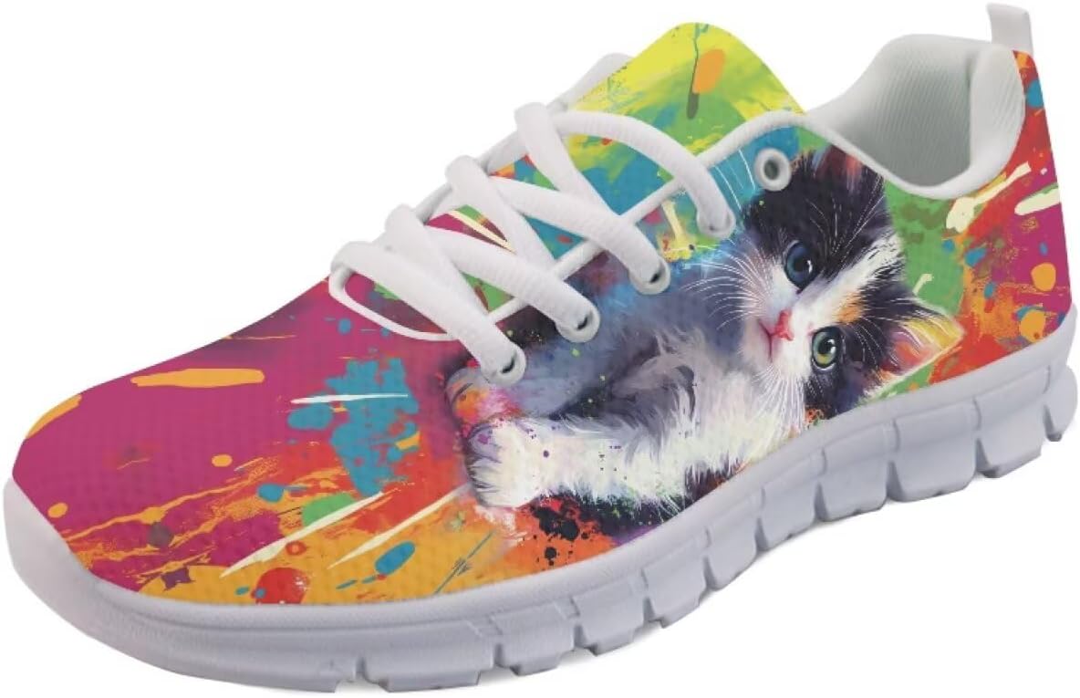 Винтажные кроссовки с американским флагом для мужчин и женщин кроссовки 4 июля Легкие беговые, теннисные и спортивные кроссовки Getelinseng, Cat Rainbow Tie Dye
Винтажные кроссовки с американским флагом для мужчин и женщин кроссовки 4 июля Легкие беговые, теннисные и спортивные кроссовки Getelinseng, Cat Rainbow Tie Dye
