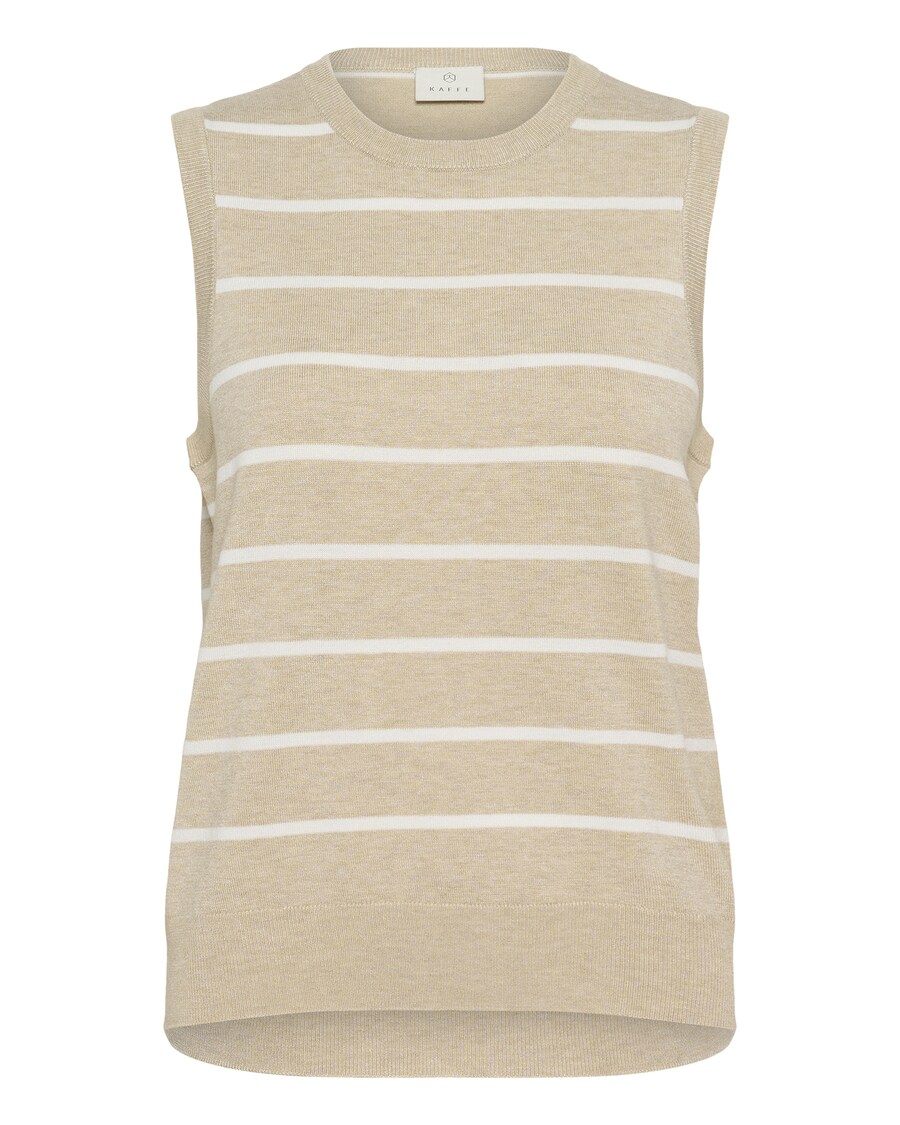 Вязаный топ Kaffe Lizza, пятнистый бежевый 
Вязаный топ Kaffe Lizza, пятнистый бежевый