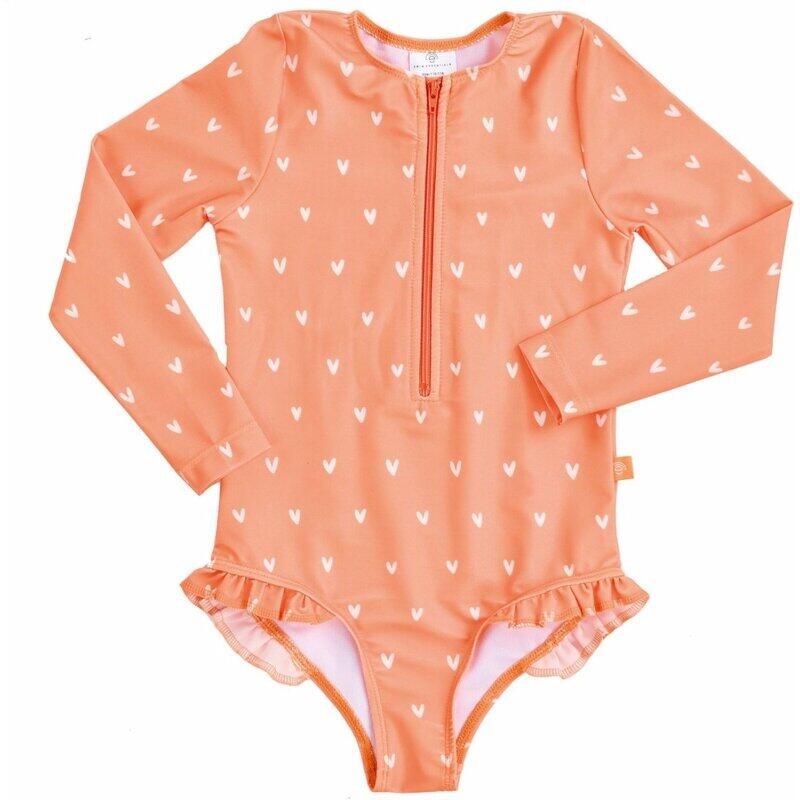 Купальник Swim Essentials с длинными рукавами и защитой от ультрафиолета для девочек, узор Оранжевые сердца, размер 110/116
Купальник Swim Essentials с длинными рукавами и защитой от ультрафиолета для девочек, узор Оранжевые сердца, размер 110/116