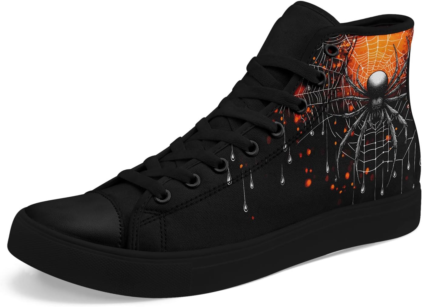 Кеды на высокой подошве из холста для мужчин и женщин на Хэллоуин, с рисунками тыквы, призрака и черепа, дышащие, на плоской подошве, для повседневной ходьбы Awsole, черный/оранжевый/серый
Кеды на высокой подошве из холста для мужчин и женщин на Хэллоуин, с рисунками тыквы, призрака и черепа, дышащие, на плоской подошве, для повседневной ходьбы Awsole, черный/оранжевый/серый