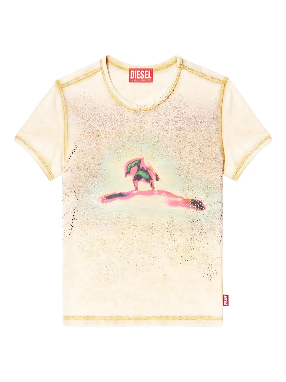 Футболка с графическим принтом Diesel, бежевый
Футболка с графическим принтом Diesel, бежевый
