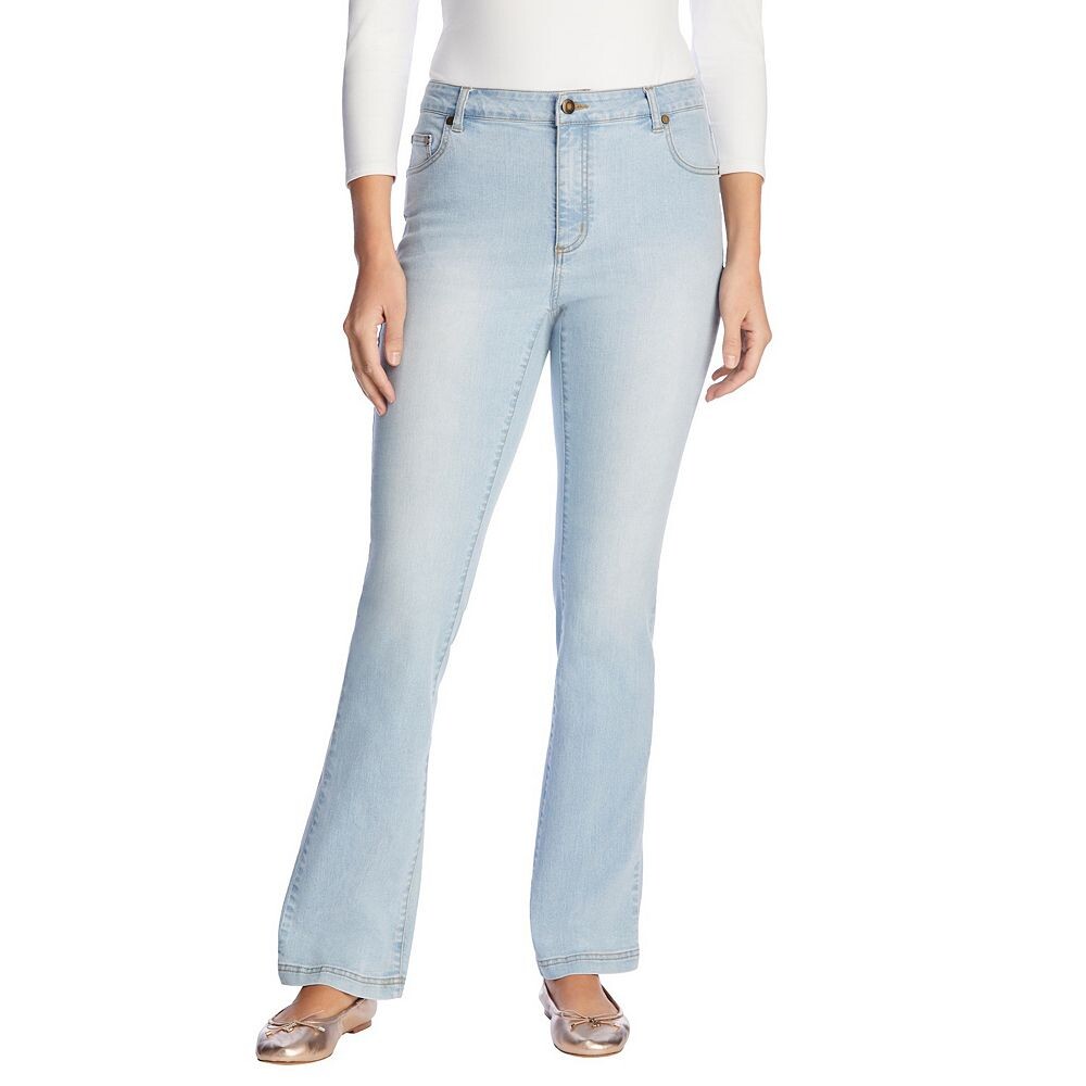 Женщина в женских эластичных джинсах больших размеров Bootcut Woman Within, цвет Light Wash Sanded
Женщина в женских эластичных джинсах больших размеров Bootcut Woman Within, цвет Light Wash Sanded