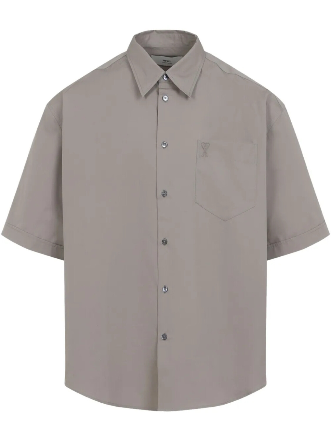 Рубашка AMI Paris Ami de Coeur, серый 
Рубашка AMI Paris Ami de Coeur, серый