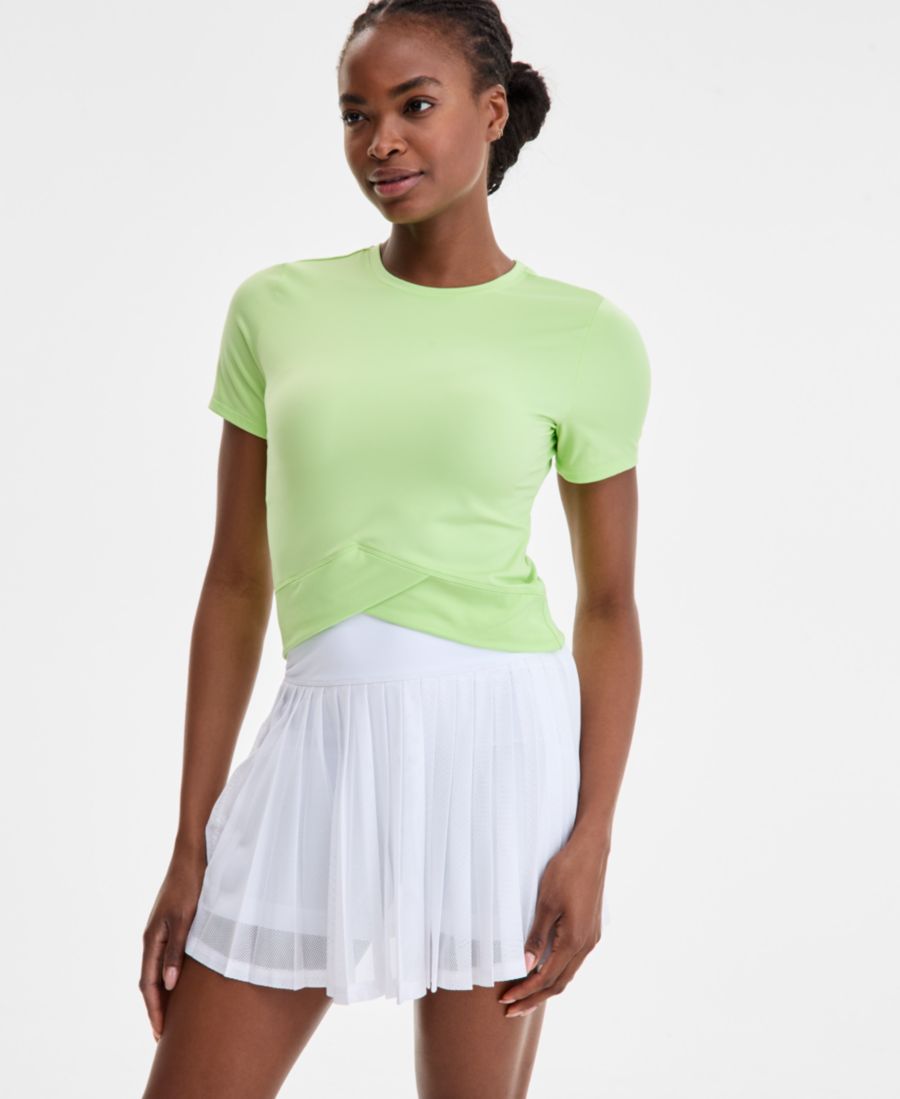 Женская укороченная футболка с круглым вырезом и перекрывающимися элементами ID Ideology, Arctic Lime
Женская укороченная футболка с круглым вырезом и перекрывающимися элементами ID Ideology, Arctic Lime