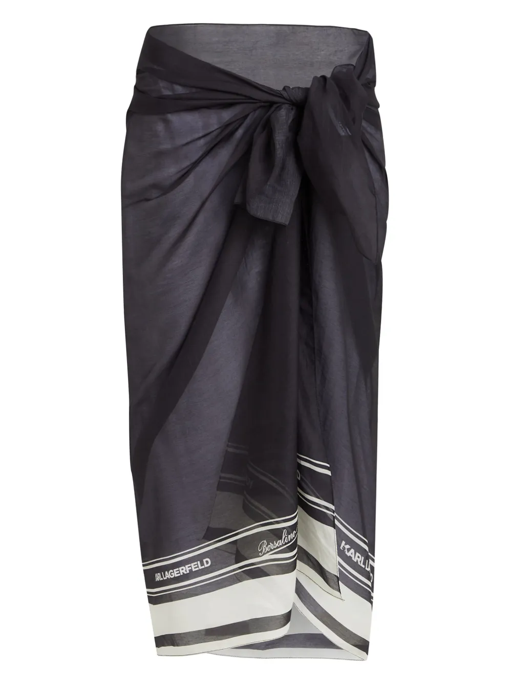 Парео с логотипом из коллаборации с Borsalino KARL LAGERFELD, черный
Парео с логотипом из коллаборации с Borsalino KARL LAGERFELD, черный