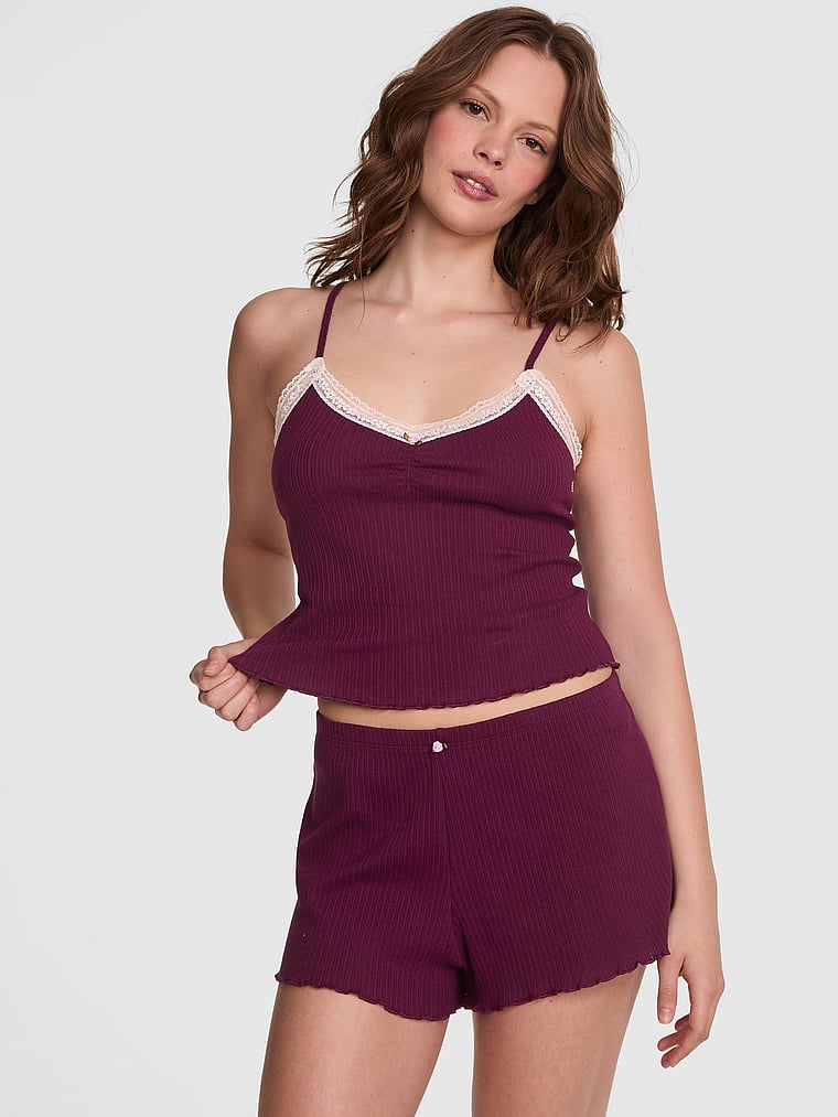 Короткие шорты с ажурной вышивкой Pink, фиолетовый
Короткие шорты с ажурной вышивкой Pink, фиолетовый