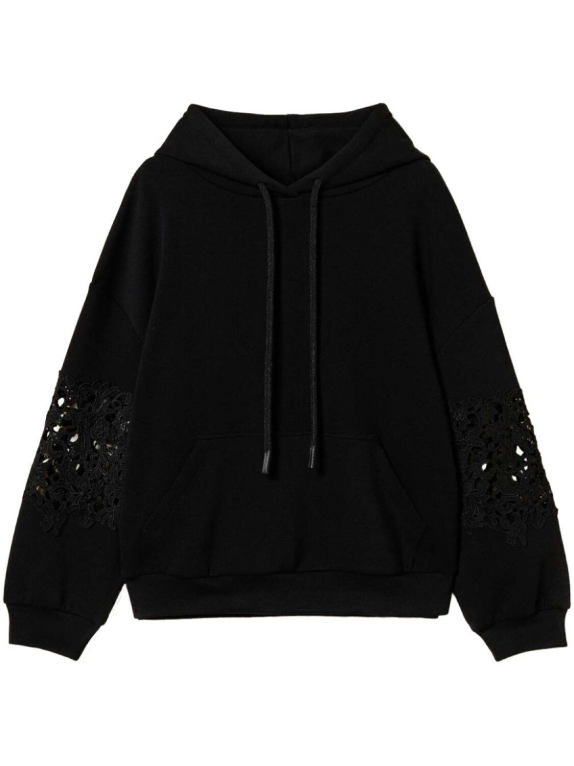 Худи TWINSET с декором макраме, черный
Худи TWINSET с декором макраме, черный