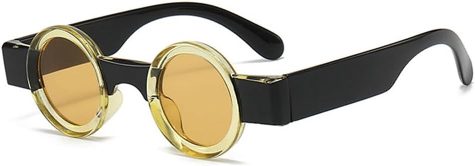 Солнцезащитные очки в стиле ретро-стимпанк, маленькие круглые, двухцветные, для женщин, с прозрачными линзами, оправа для очков, солнцезащитные очки для мужчин, защита от УФ-излучения UV400 LANGSER, Yellow Black Yellow
Солнцезащитные очки в стиле ретро-стимпанк, маленькие круглые, двухцветные, для женщин, с прозрачными линзами, оправа для очков, солнцезащитные очки для мужчин, защита от УФ-излучения UV400 LANGSER, Yellow Black Yellow