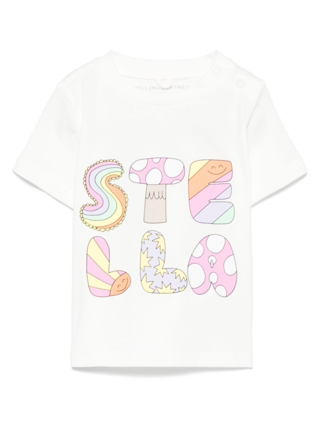 Stella McCartney Kids футболка с логотипом, белый
Stella McCartney Kids футболка с логотипом, белый