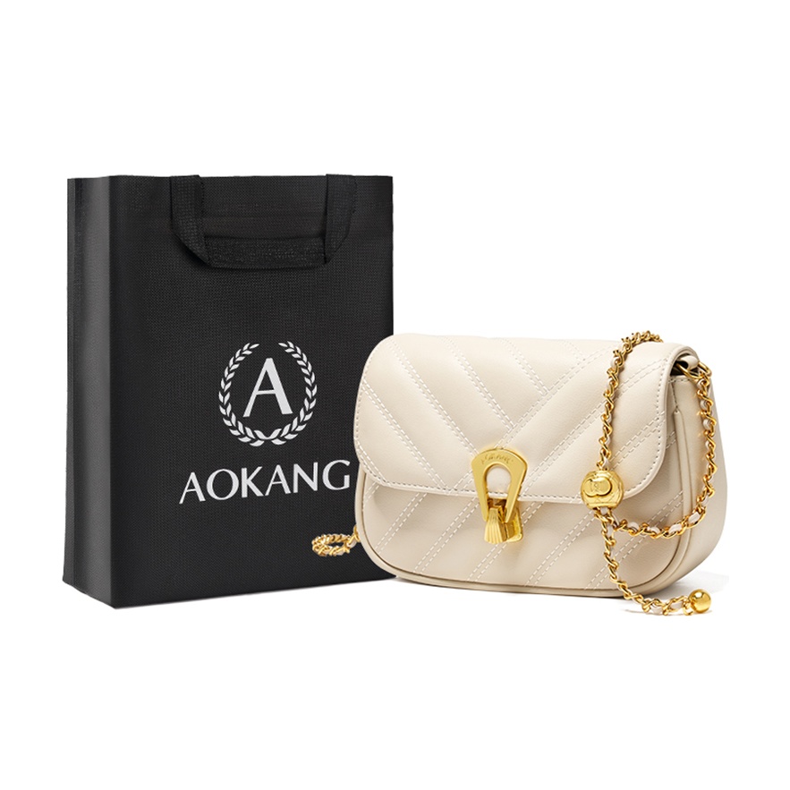 AOKANG Кожаная сумка через плечо с ромбовидным узором и цепочкой маленькая квадратная дамская подмышечная, Pearl White-2399
AOKANG Кожаная сумка через плечо с ромбовидным узором и цепочкой маленькая квадратная дамская подмышечная, Pearl White-2399