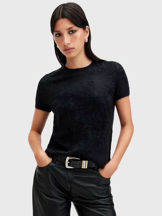 Мятежная кашемировая футболка AllSaints, черный
Мятежная кашемировая футболка AllSaints, черный