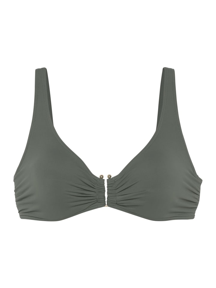 Верх бикини LASCANA, оливковый
Верх бикини LASCANA, оливковый