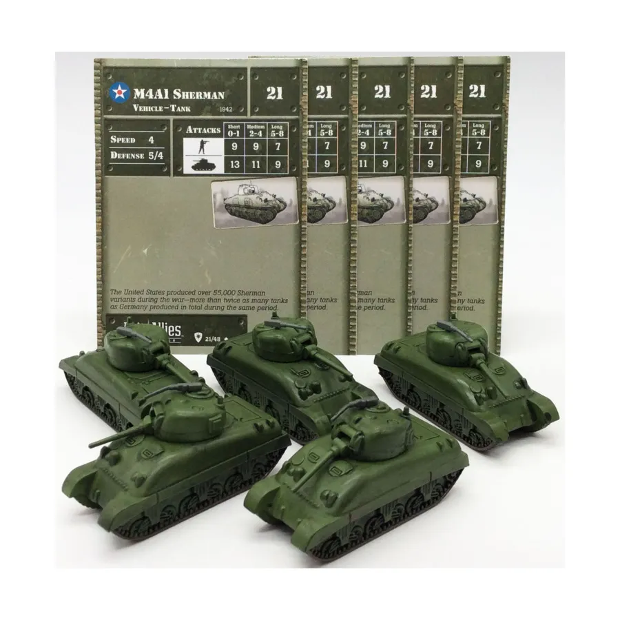 M4A1 Шерман (U) x5, Axis & Allies - Collectible Miniatures Game - Base Set Singles
M4A1 Шерман (U) x5, Axis & Allies - Collectible Miniatures Game - Base Set Singles