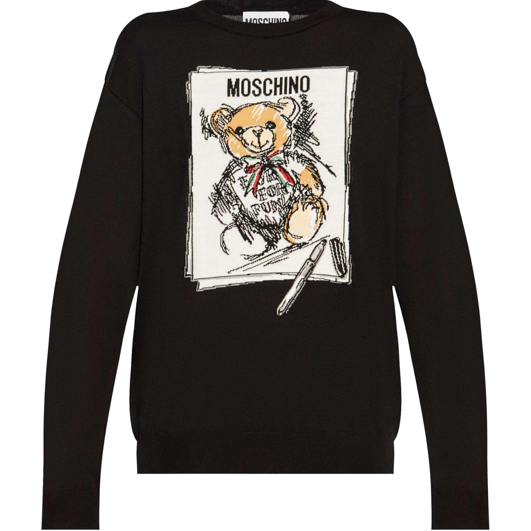 Свитер Teddy Intarsia Knit MOSCHINO, черный
Свитер Teddy Intarsia Knit MOSCHINO, черный