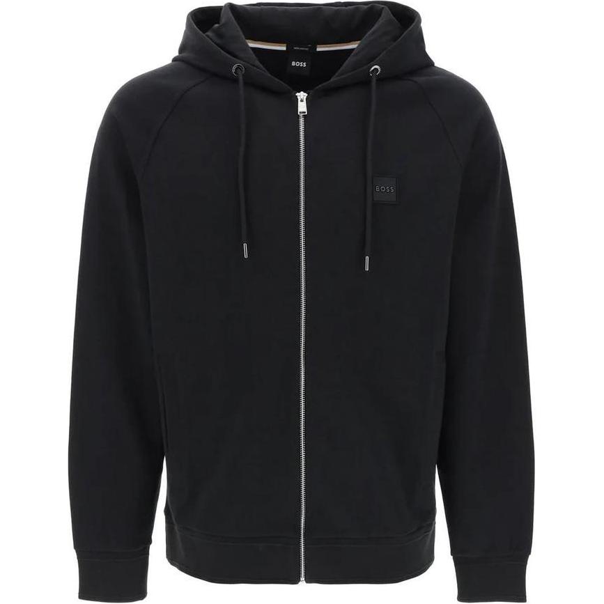 Худи HUGO BOSS на молнии с логотипом на груди, черный
Худи HUGO BOSS на молнии с логотипом на груди, черный