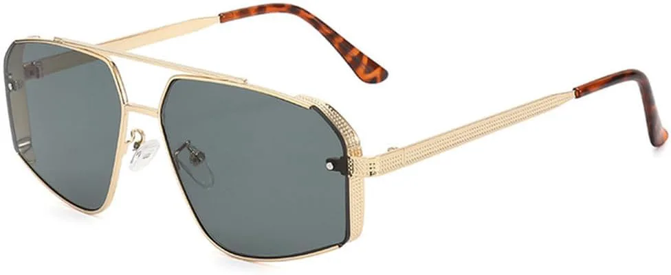 Солнцезащитные очки LVTFCO для мужчин и женщин, металлическая оправа, повседневный, модный, ретро, спортивный стиль, защита от ультрафиолета UV400, Gold G15
Солнцезащитные очки LVTFCO для мужчин и женщин, металлическая оправа, повседневный, модный, ретро, спортивный стиль, защита от ультрафиолета UV400, Gold G15