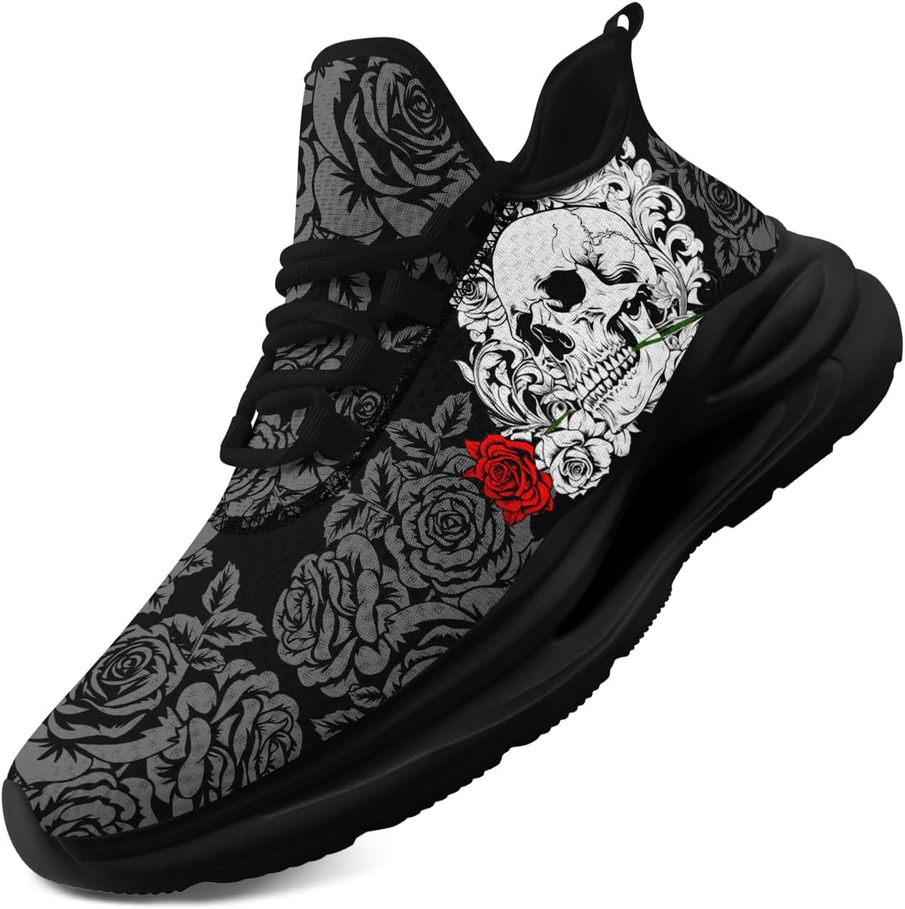 Крутые индивидуализированные мужские и женские готические кроссовки для бега с черепом, панк стиль, легкие, дышащие, повседневные кроссовки для прогулок и спорта Coolcustomize, черный/серый
Крутые индивидуализированные мужские и женские готические кроссовки для бега с черепом, панк стиль, легкие, дышащие, повседневные кроссовки для прогулок и спорта Coolcustomize, черный/серый