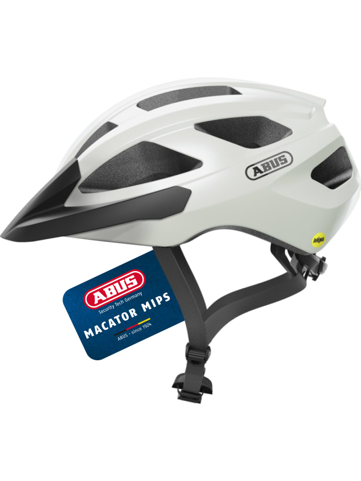 ABUS Велосипедный шлем Macator MIPS жемчужно-белого цвета
ABUS Велосипедный шлем Macator MIPS жемчужно-белого цвета