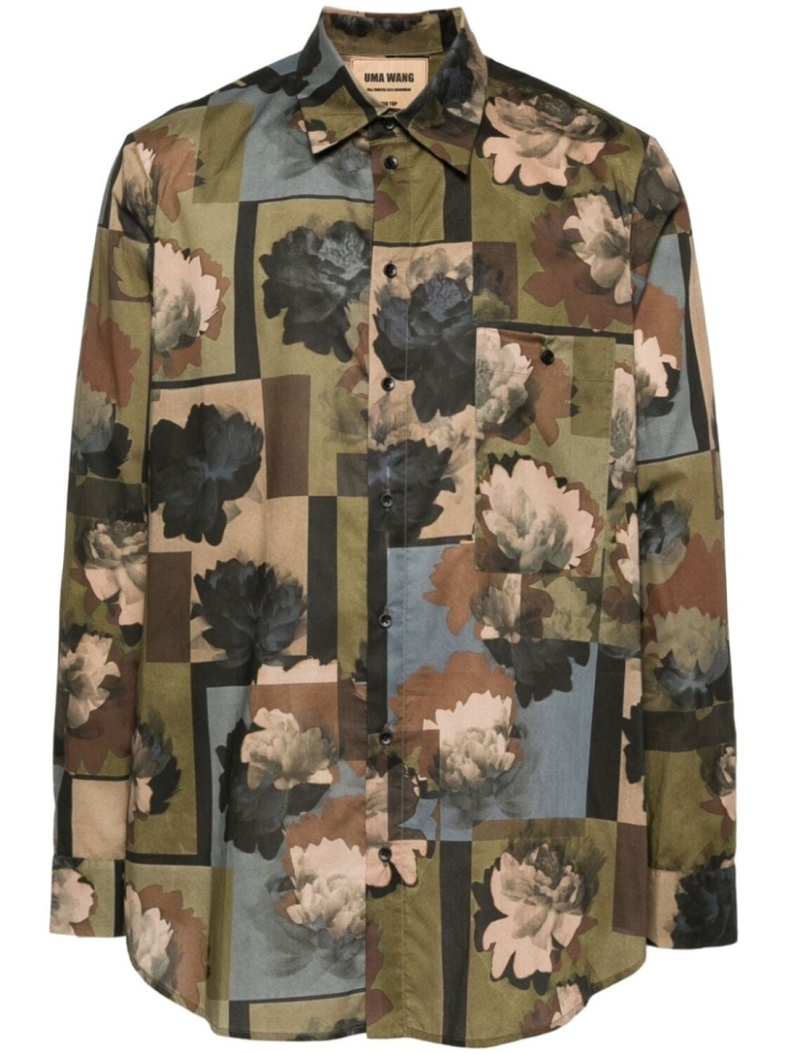 Uma Wang рубашка Tab, зеленый
Uma Wang рубашка Tab, зеленый