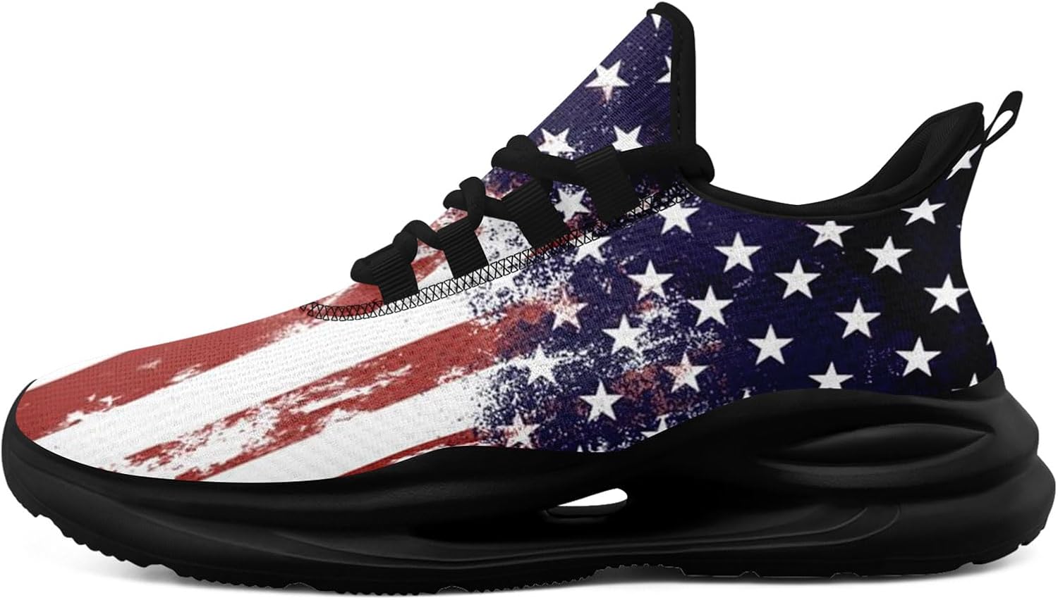 Мужские беговые кроссовки с сеткой, дизайн с американским флагом для патриотических энтузиастов и ветеранов Onegam, белый/черный/красный/синий
Мужские беговые кроссовки с сеткой, дизайн с американским флагом для патриотических энтузиастов и ветеранов Onegam, белый/черный/красный/синий