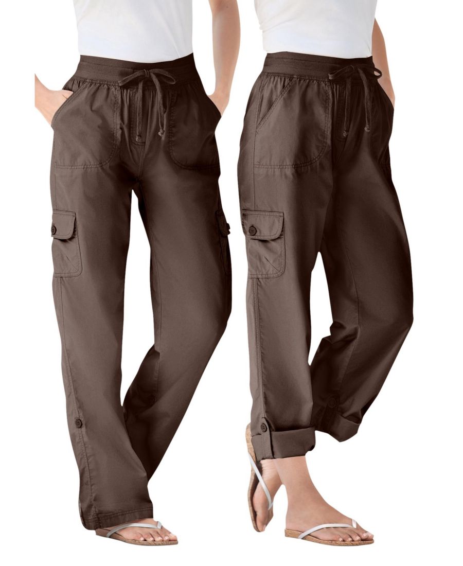 Женские брюки-карго/капри больших размеров, трансформируемые по длине Woman Within, Chocolate
Женские брюки-карго/капри больших размеров, трансформируемые по длине Woman Within, Chocolate