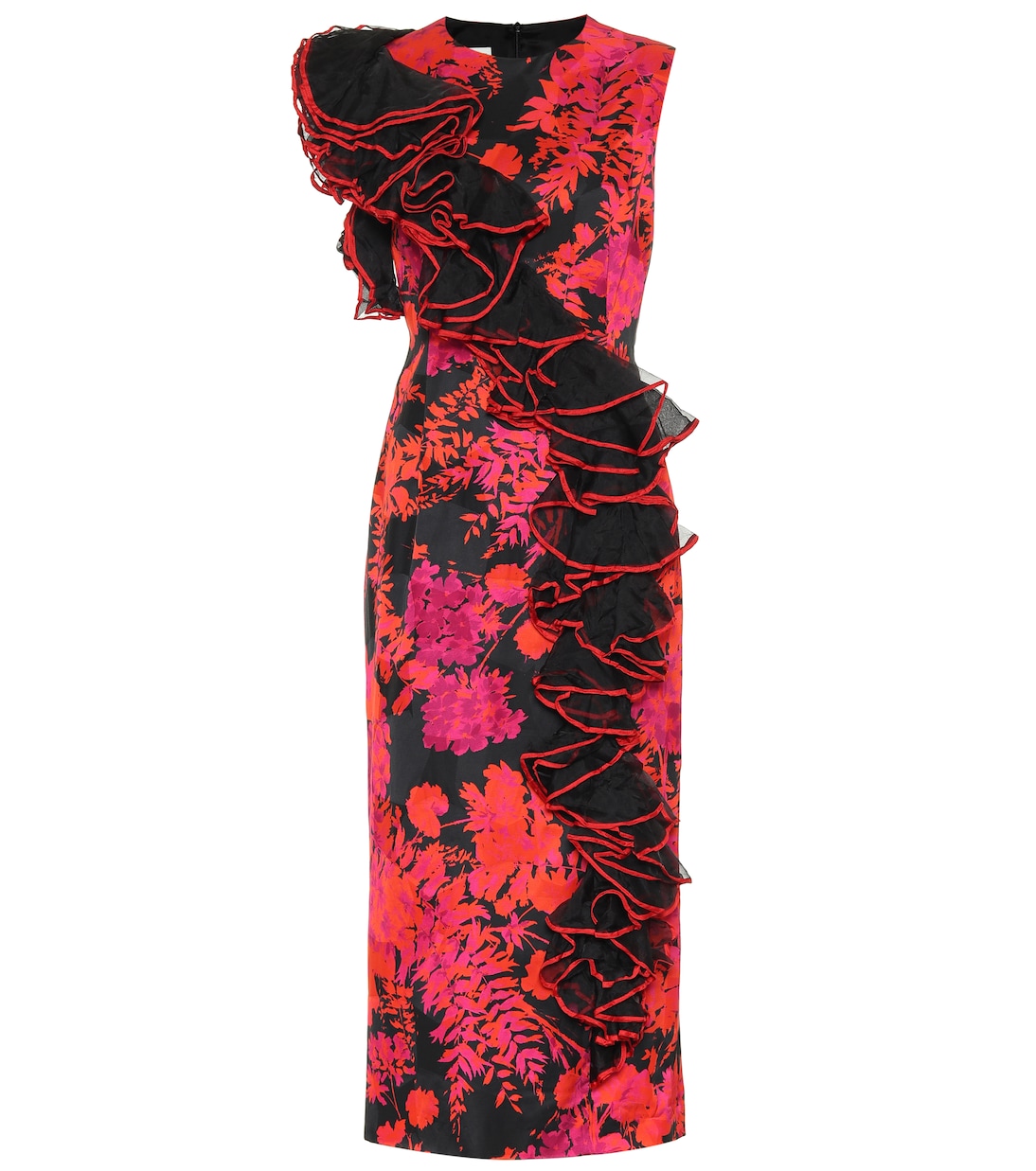 Платье миди из смесового хлопка с цветочным принтом Dries Van Noten, красный
Платье миди из смесового хлопка с цветочным принтом Dries Van Noten, красный