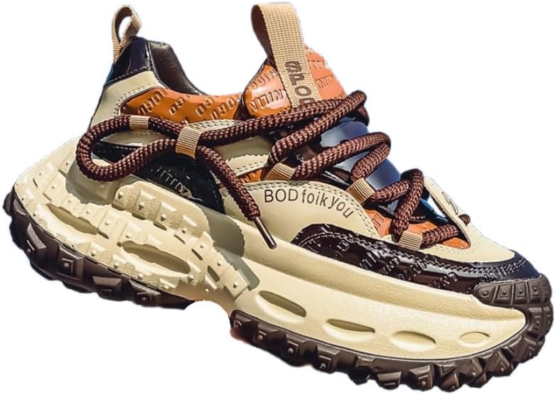 Мужские модные спортивные кроссовки с толстой подошвой - дышащие и удобные, противоскользящие и прочные, подходят для всех сезонов, универсальны для повседневной носки Clolinde, коричневый
Мужские модные спортивные кроссовки с толстой подошвой - дышащие и удобные, противоскользящие и прочные, подходят для всех сезонов, универсальны для повседневной носки Clolinde, коричневый