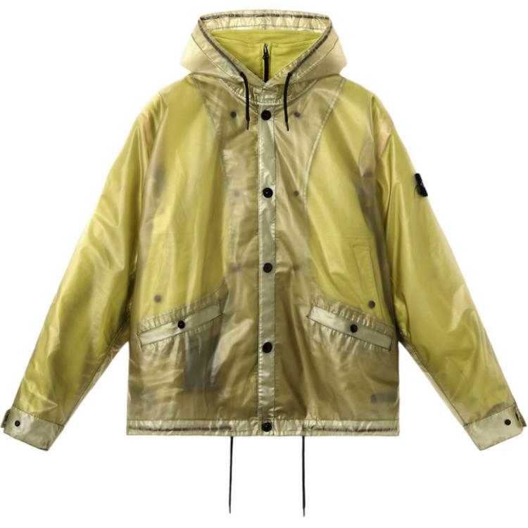 Прозрачный дождевик с капюшоном STONE ISLAND, зеленый
Прозрачный дождевик с капюшоном STONE ISLAND, зеленый