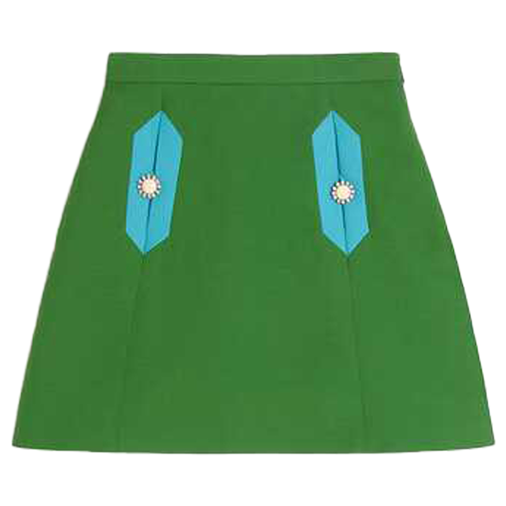 Юбка-трапеция с пуговицами Valentino, зеленый
Юбка-трапеция с пуговицами Valentino, зеленый