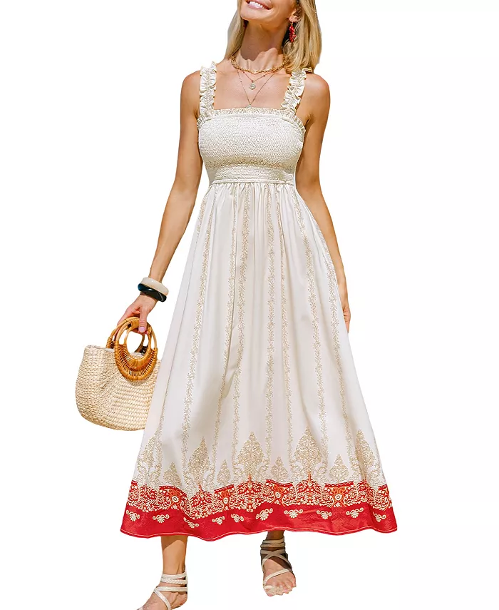 Женское двухцветное пляжное платье макси цвета «кокосовое небо» Cupshe, красный
Женское двухцветное пляжное платье макси цвета «кокосовое небо» Cupshe, красный