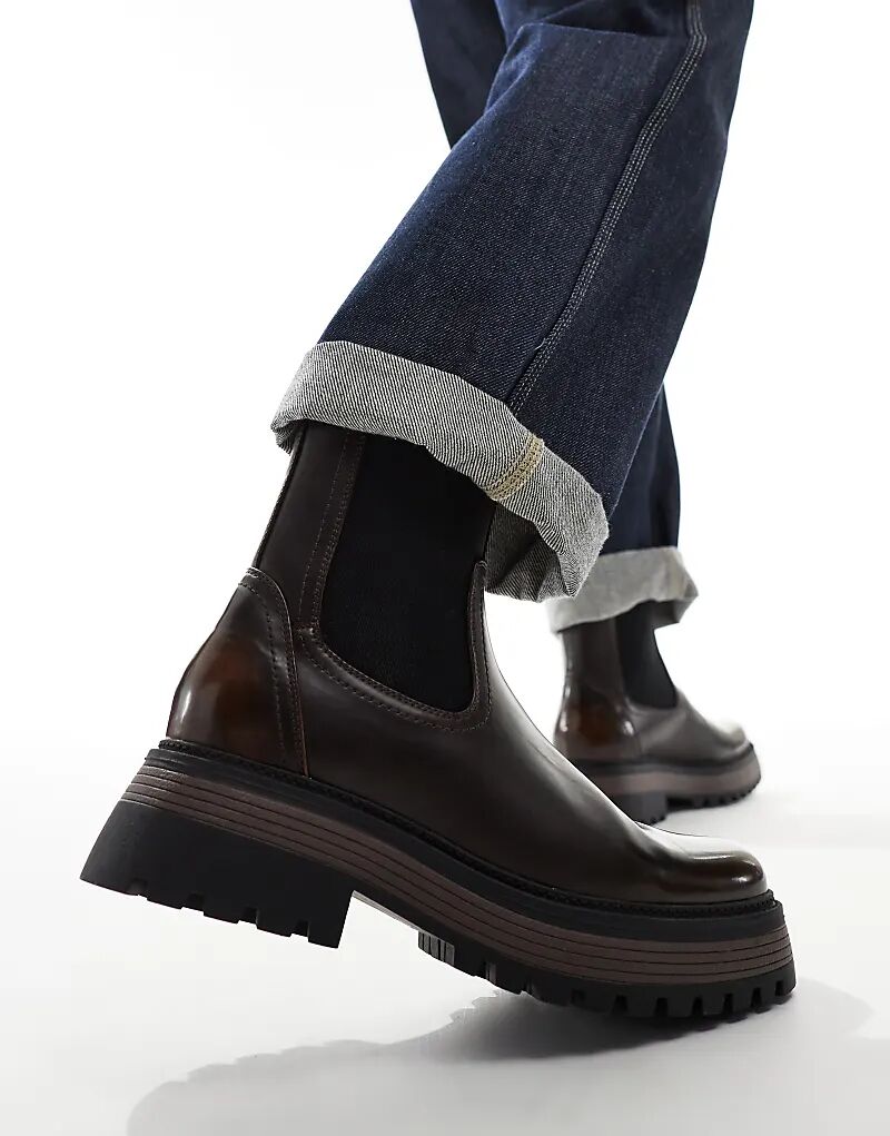 Ботинки челси коричневого цвета с толстой подошвой ASOS DESIGN, Коричневый, Ботинки челси коричневого цвета с толстой подошвой ASOS DESIGN
Ботинки челси коричневого цвета с толстой подошвой ASOS DESIGN, Коричневый, Ботинки челси коричневого цвета с толстой подошвой ASOS DESIGN