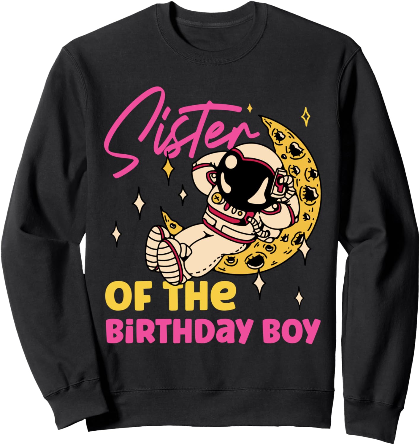 Толстовка с изображением сестры именинника-космонавта Space Astronaut And Mars Space Travel Designs, черный
Толстовка с изображением сестры именинника-космонавта Space Astronaut And Mars Space Travel Designs, черный