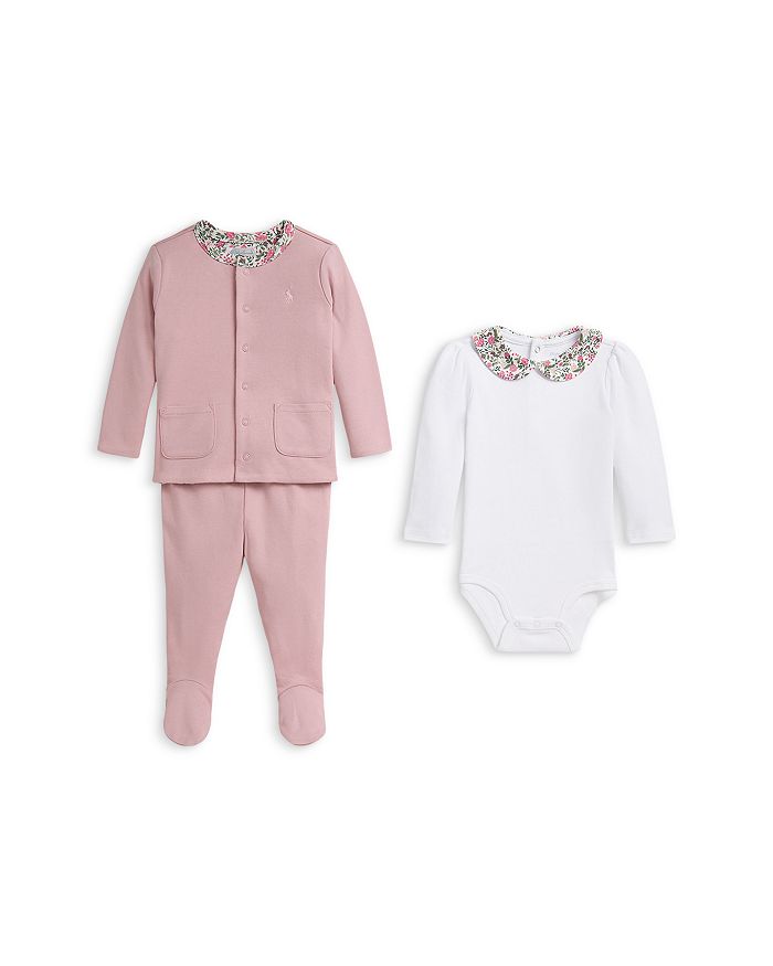 Комплект для девочки: поло, боди, штанишки и реверсивная куртка - Baby Ralph Lauren, мультиколор
Комплект для девочки: поло, боди, штанишки и реверсивная куртка - Baby Ralph Lauren, мультиколор