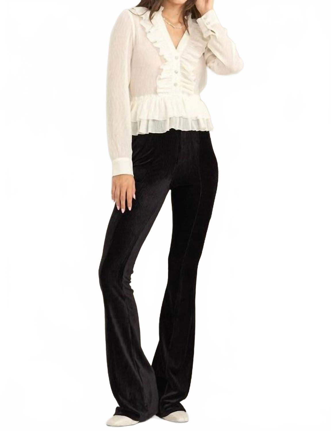 Черные брюки на резинке HYFVE
Черные брюки на резинке HYFVE