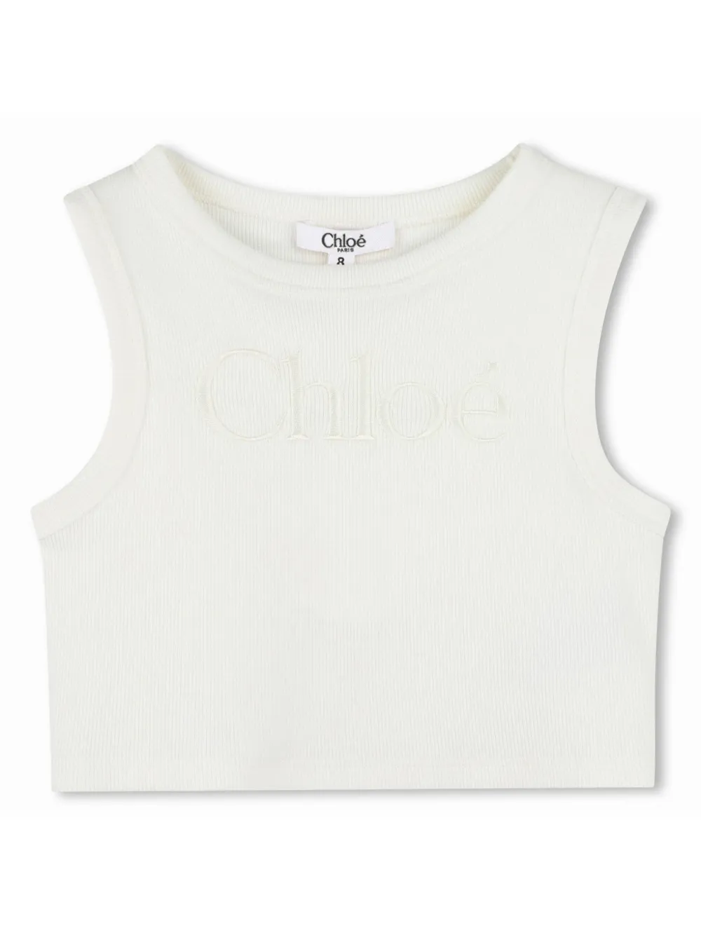 Топ с вышитым логотипом Chloé Kids, белый
Топ с вышитым логотипом Chloé Kids, белый