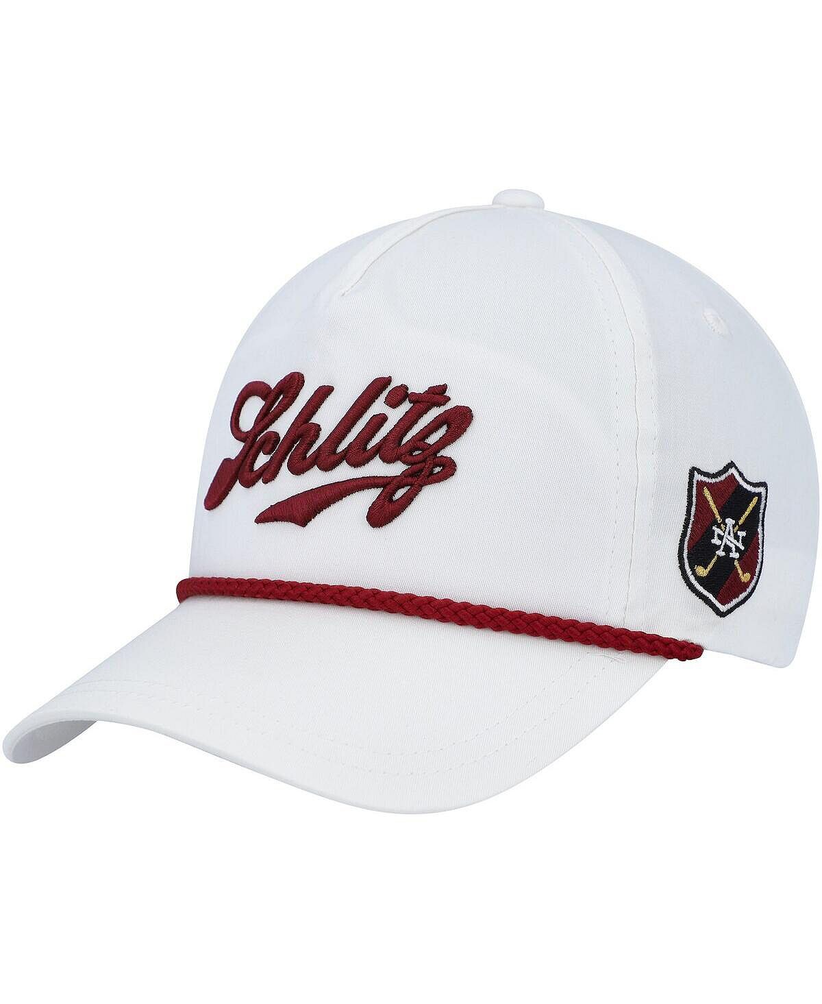 Мужская белая шляпа Schlitz Rope Snapback American Needle 
Мужская белая шляпа Schlitz Rope Snapback American Needle