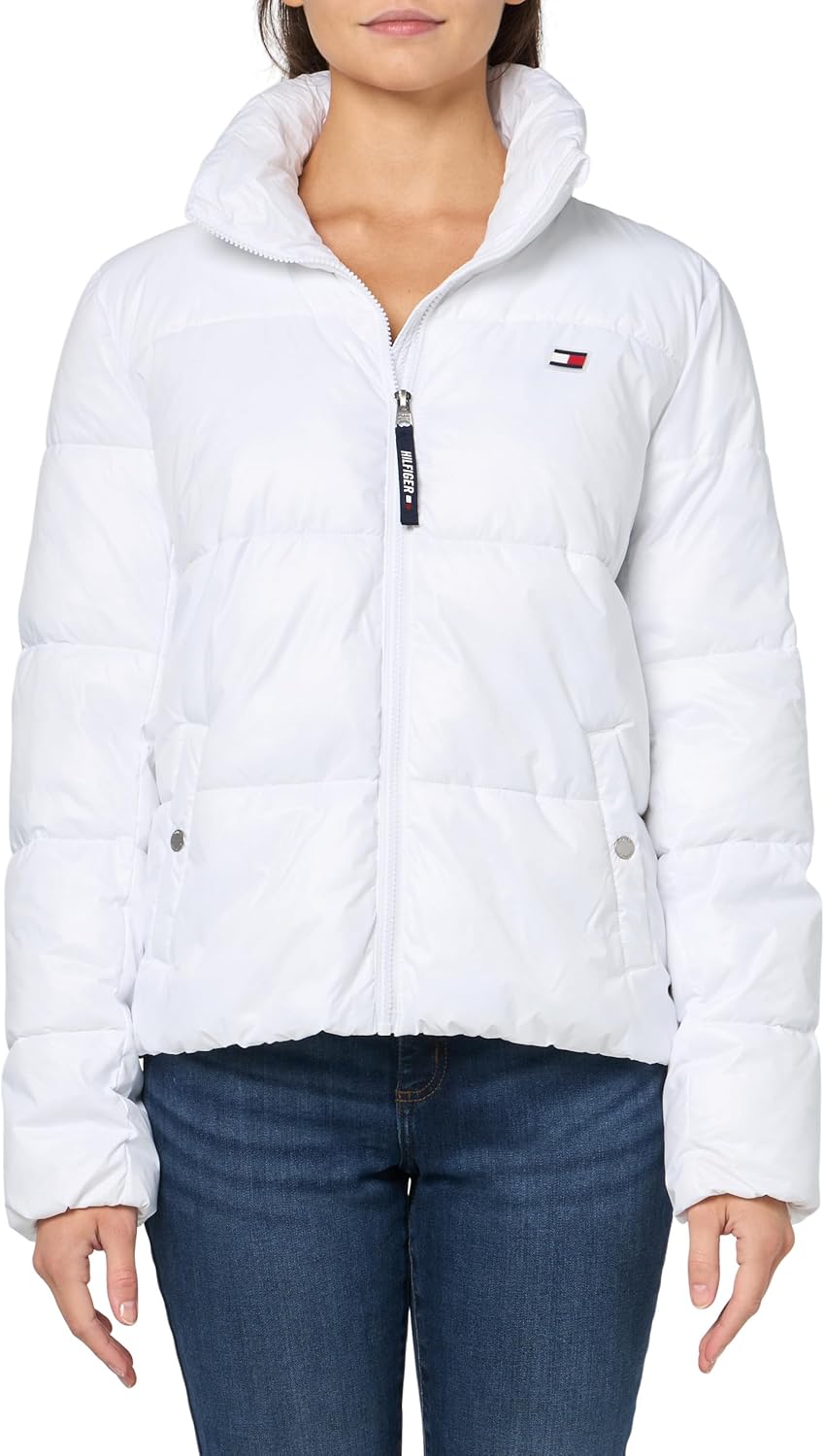 Женское стеганое пальто Tommy Hilfiger с застежкой-молнией и воротником-стойкой, Shiny White
Женское стеганое пальто Tommy Hilfiger с застежкой-молнией и воротником-стойкой, Shiny White