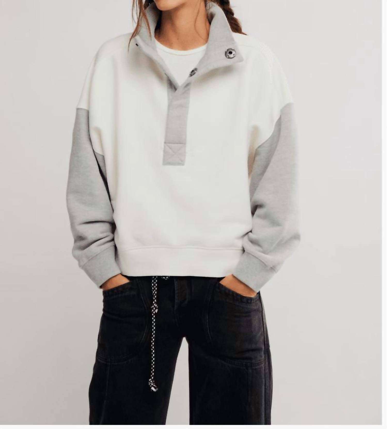 Классический пуловер с цветовыми блоками, каменный Free People, stone
Классический пуловер с цветовыми блоками, каменный Free People, stone