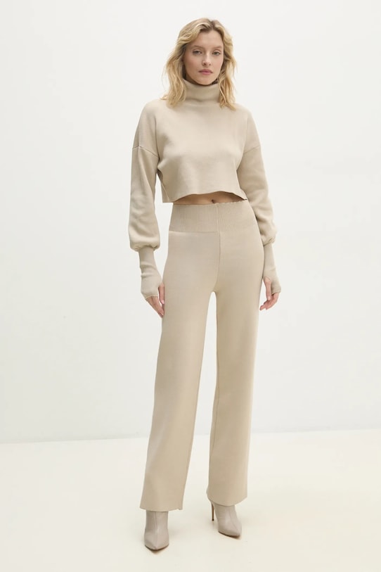 Свитер и брюки Answear.Lab, бежевый 
Свитер и брюки Answear.Lab, бежевый