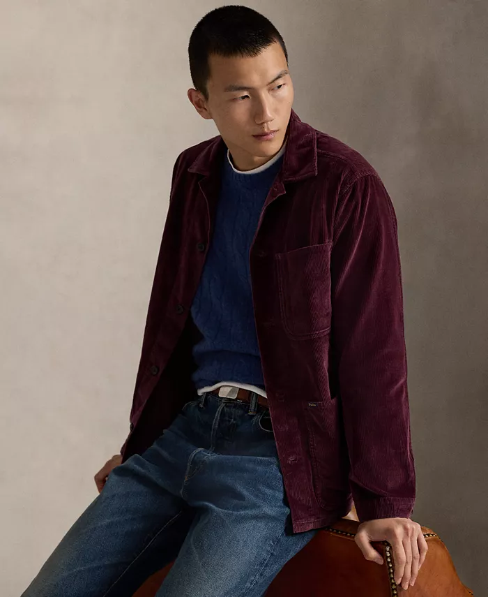 Мужская вельветовая утилитарная рубашка с длинными рукавами Polo Ralph Lauren, красный
Мужская вельветовая утилитарная рубашка с длинными рукавами Polo Ralph Lauren, красный